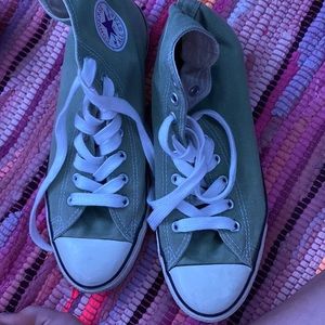 green converse high tops